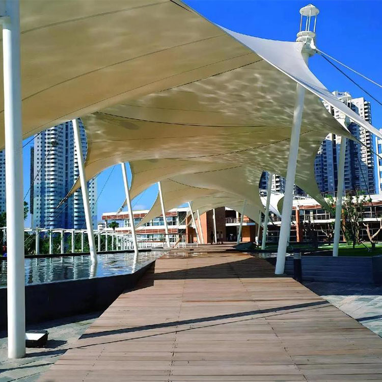 陵水膜结构景观棚