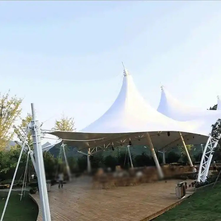 陵水膜结构景观棚