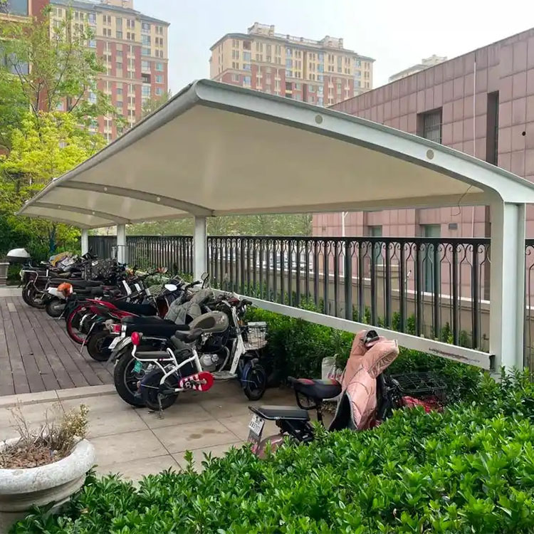 陵水膜结构电动车棚